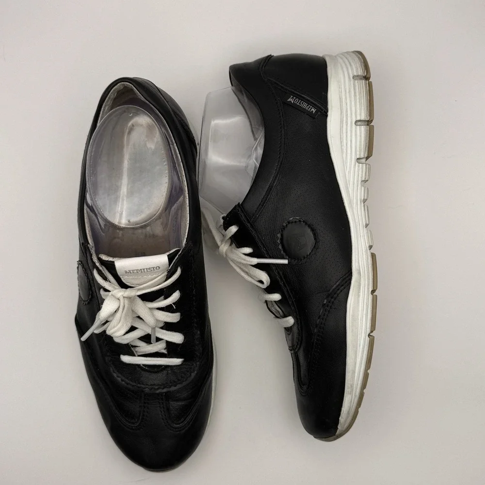 Mephisto Yael Runoff Air Jet System Sneakers Leather Suede Women 8 NO INSOLES - Picture 1 of 9